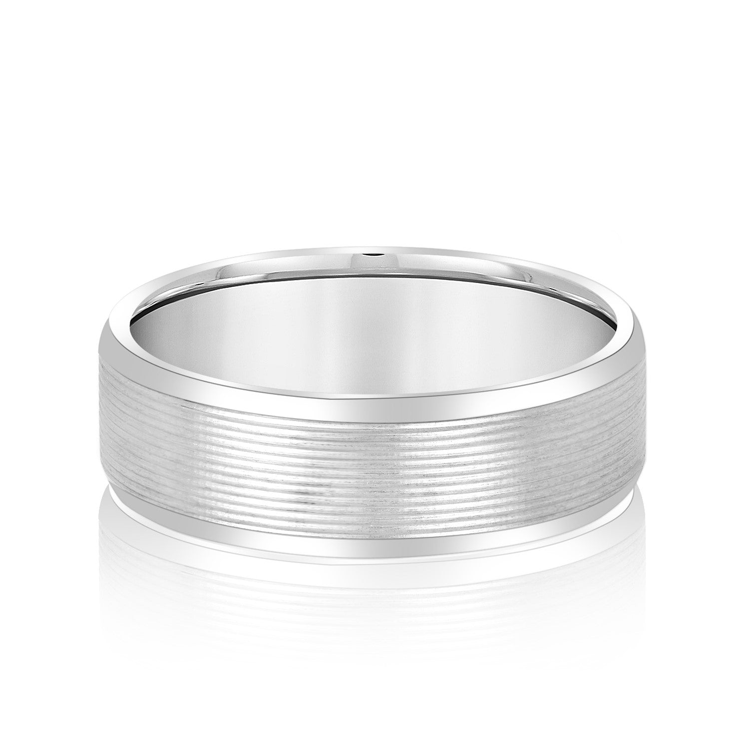 Dynamic Dunes Elegant Men’s Wedding Band-VIRABYANI